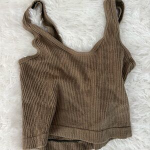 Out from under tank top army green